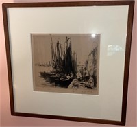 C. 1927 Signed Ink Print By August Brouet