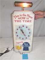Vintage Pabst Blue Ribbon Beer Clock