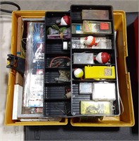 Tackle box with lures