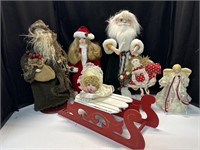 Christmas Dolls Santa Angels & Decor