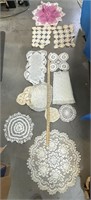Assorted Vintage Doilies and Scarfs