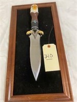 L240- Bald Eagle Knife with Plaque