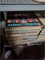 Stack of Most Rock Vinyl Records