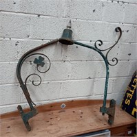 Two Antique Cast Iron Light Brackets - as found