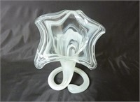 Mid-Century Art Glass Jack in the Pulpit Vase