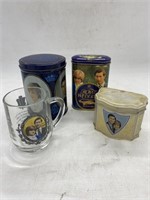 Prince Whales & Lady Diana Mug & Trinkets Boxes