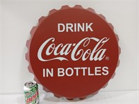 Coca-Cola Sign, Bottle Top Style, Not Metal