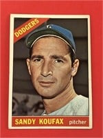 1966 Topps Sandy Koufax Card #100 Dodgers HOF 'er