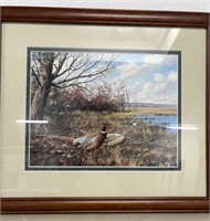 David Maass Framed Ringneck Pheasants Print
