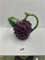 Ceramic grape pitcher