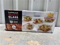 12 Piece Glass Food Storage