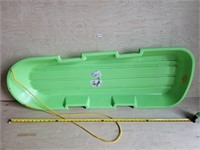 4ft Green Plastic Sled