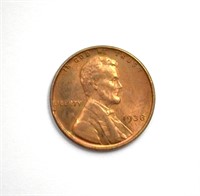 1938 Cent Gem Toned