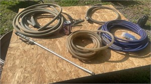 Garden hose tubing wand, vice grip