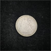 1857 Seated Liberty Quarter