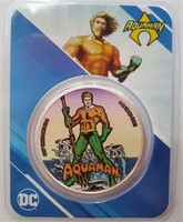 2023 Samoa Mint .999 1 oz Silver Aquaman DC Comics