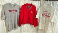 3 Mens IU Shirts. XL Grey Tshirt  XL Red