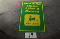 Metal John Deere Sign