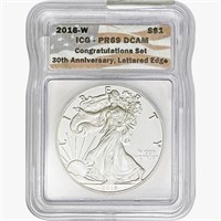 2016-W Silver Eagle ICG PR69 DCAM Ltrd Edge