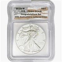 2016-W Silver Eagle ICG PR69 DCAM Ltrd Edge