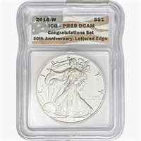 2016-W Silver Eagle ICG PR69 DCAM Ltrd Edge