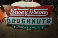 Metal Krispy Kreme Doughnuts Sign (3x5.5')