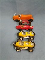 5 Vintage Toy Racecars