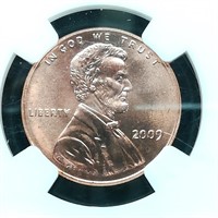 2009 FIRST DAY ISSUE PENNY 1C MS66RD NGC FORMATIVE