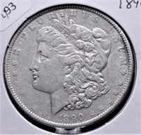 1890 MORGAN DOLLAR  XF