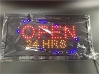 New in box LED Open sign, box only opened for pict