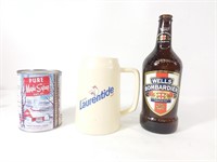 Chope & bouteille de bière - Bottle & beer tankard