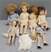 Doll Lot incl Composition Dolls