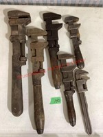 Assorted Vintage Pipe Wrenches