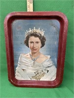 1953 Queen Elizabeth tray
