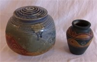 2 pieces of pottery.