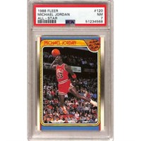 1988 Fleer Michael Jordan Allstar Psa 7