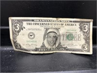 Barack Obama $3 Dollar Bill