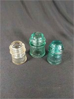 3 Vintage Insulators