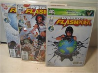 COMIC BOOKS - FLASHPOINT SERIES 1-3 World Of