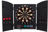 Electronic Soft Tip Dartboard Cabinet Set