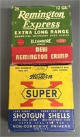 Vintage Western & Remington 12ga Paper Shotshells