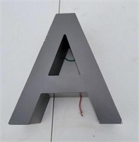 Marquee Channel Letter Capital A 12V DC LED Lit