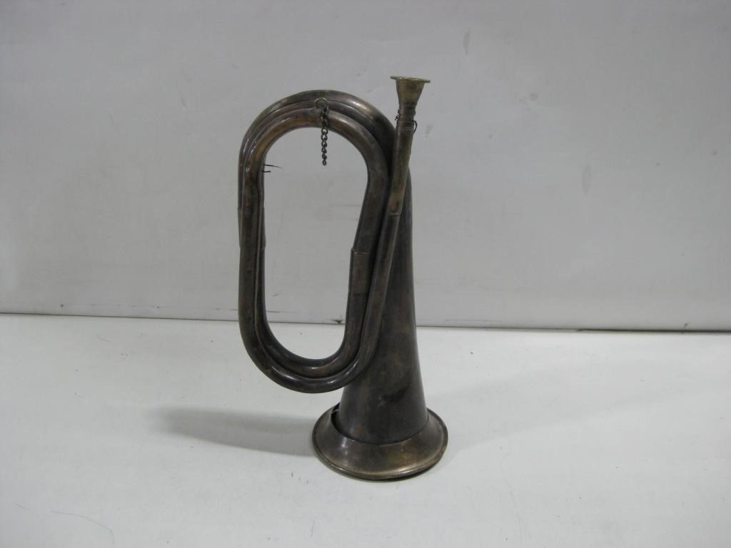 Vtg Brass Bugle Untested11" Long