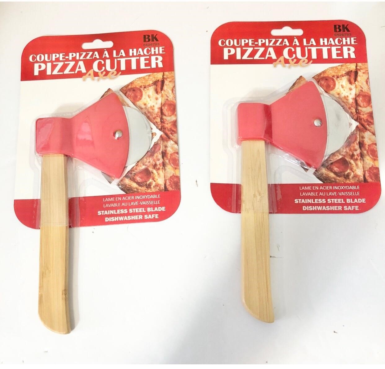 2pk  BK Pizza Cutter Axe stainless steel