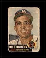 1953 Topps #214 Bill Bruton P/F to GD+