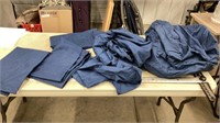 Queen sheet set with pillow cases navy blue