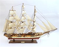 Clipper Sailing Boat Ship Siglo XIX Wooden Model