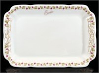 AN ERIE RAILROAD GOULD PATTERN PLATTER WITH LOGO