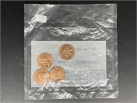 2009 Uncirculated Set of (4) Lincoln Pennies