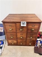 Vintage Solid Wood File Cabinet-Buyer Responsible